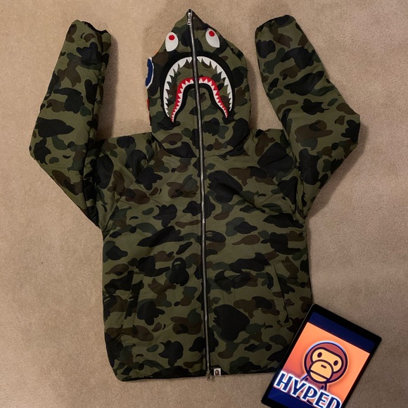 bape shark puffer jacket